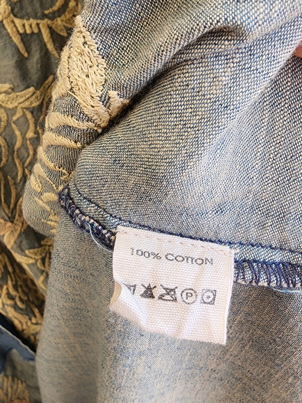 Magnolia Pearl Denim Dragon Daiji Kimono Jacket 517 Washed Indigo - Picture 10 of 13
